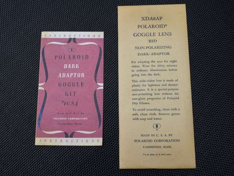 20) Boxed Original WW2 US Dark-Adaptor Goggle Kit 1084 & Polaroid Goggles 1060 — image 7