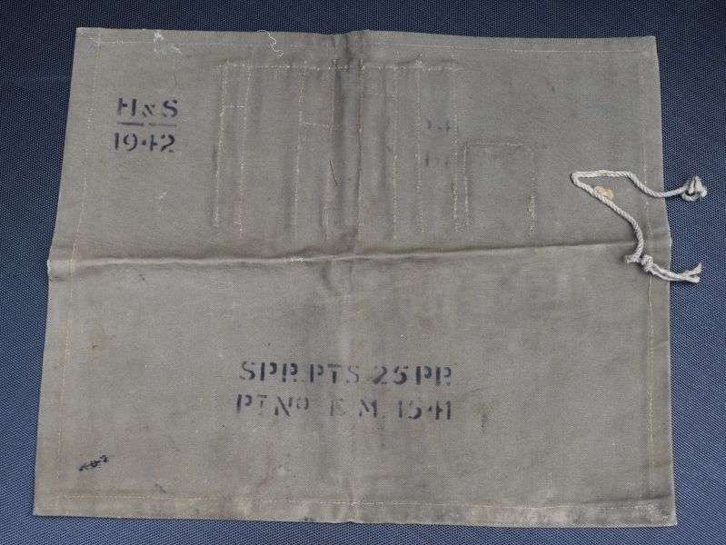 38) Original WW2 British 25 Pdr Field Gun Spare Parts Roll Dated 1942 — image 2