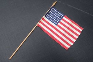 53) Lovely Original Small WW2 US 48 Star Patriotic Flag …