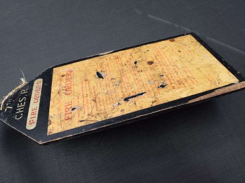 55) Lovely Original Early WW2 7th Cheshire Regiment Barrack Fire Orders 1939 — image 2
