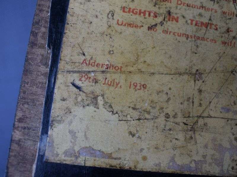 55) Lovely Original Early WW2 7th Cheshire Regiment Barrack Fire Orders 1939 — image 3