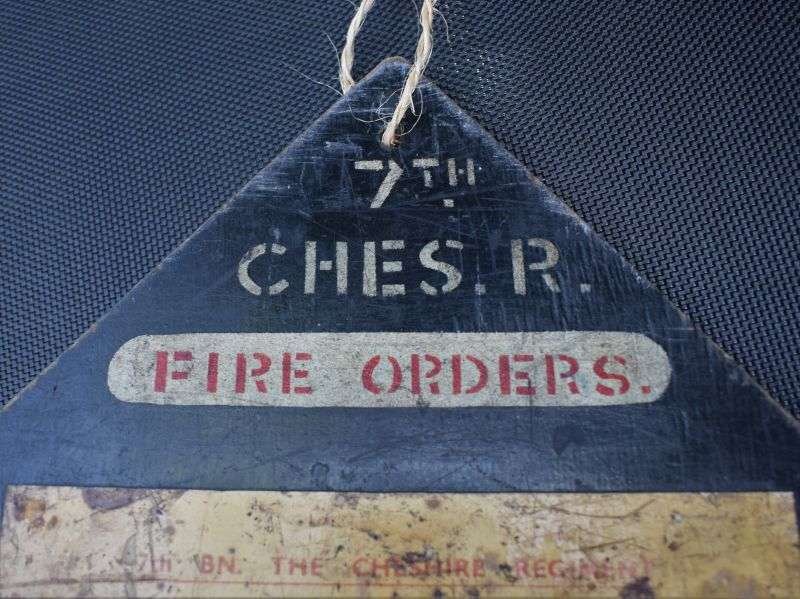 55) Lovely Original Early WW2 7th Cheshire Regiment Barrack Fire Orders 1939 — image 7