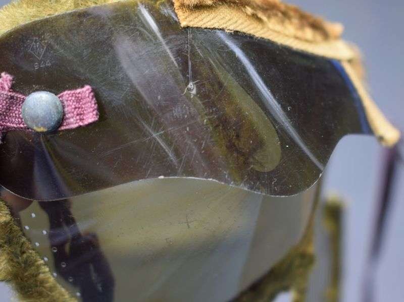 56) Unusual WW2 Canadian Made Goggles Ski Goggles, Drivers Dust Goggles? Dated 1944 — image 4