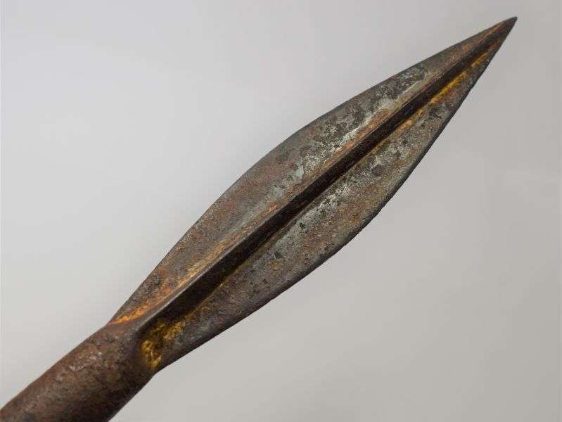 112) Nice Original Early Indian Spear Head Lance Head Arnachellum of Salem — image 11
