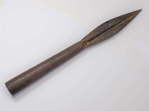 112) Nice Original Early Indian Spear Head Lance Head Arnachellum …