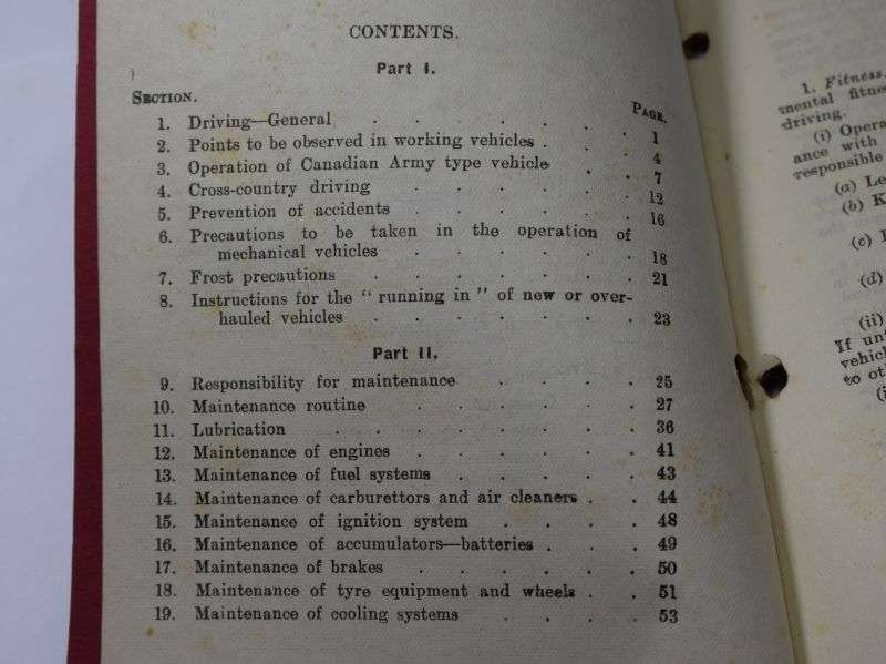 123) WW2 Military Training Pamphlet No18 (India) Driving & Maintenance Wheeled Vehicles 1941 — image 4