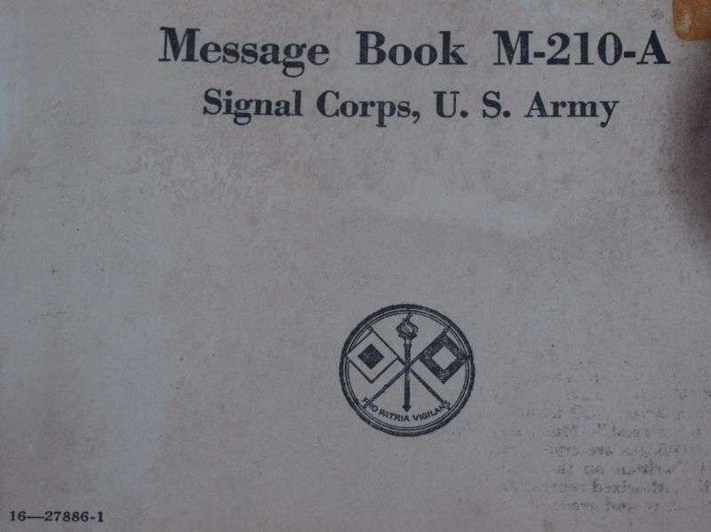 128) Original Un-Used WW2 US Army Message Book M-210-A Dated 1943 — image 10