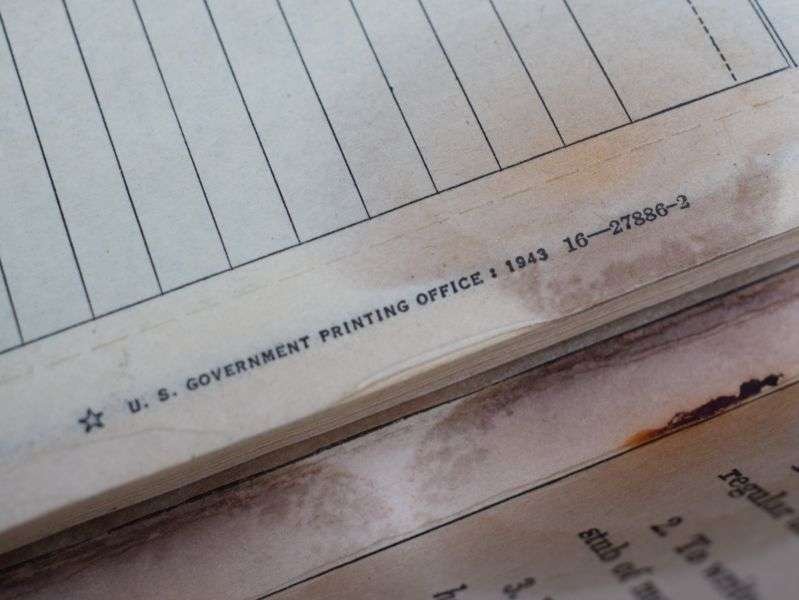 128) Original Un-Used WW2 US Army Message Book M-210-A Dated 1943 — image 5