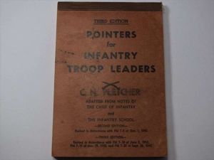 130) Original WW2 US Booklet Pointers for Infantry Troop Leaders …
