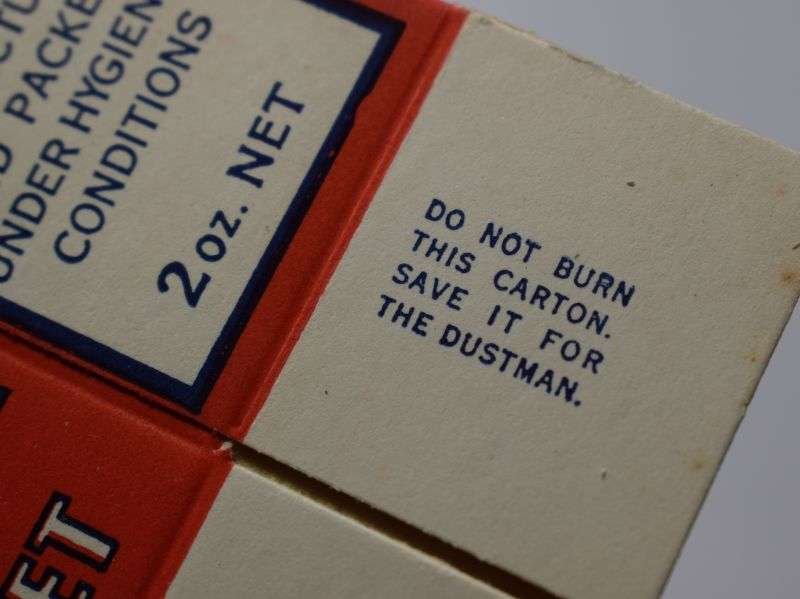 131) Original Mint Unused WW2 Orlox Shredded Beef Suet Wartime Economy Box — image 6