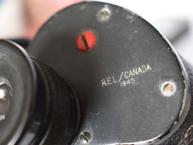 140) Excellent Original WW2 7X50 Binoculars and Case REL Canada 1945 — image 21