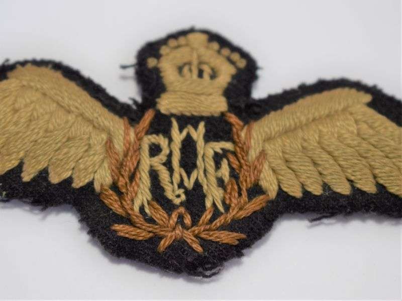 146) Lovely Original Early WW2 Uniform Removed RAF Pilots Wings — image 3