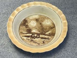 68) Excellent Original WW1 Bruce Bairnsfather Old Bill Bowl/Pin Tray? …