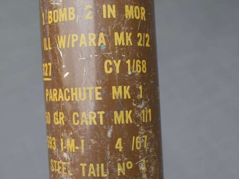 105) British Army 2 Inch Mortar Storage Container Dated 1967 — image 2
