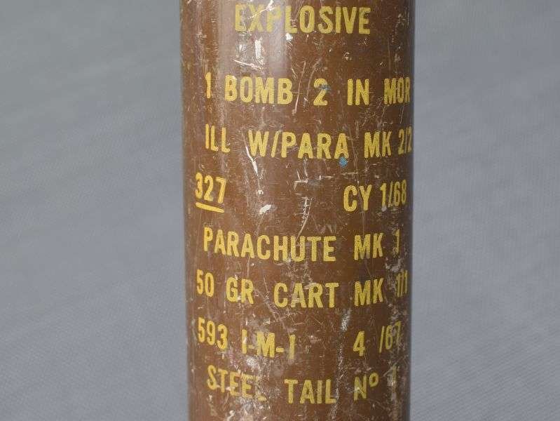 105) British Army 2 Inch Mortar Storage Container Dated 1967 — image 3