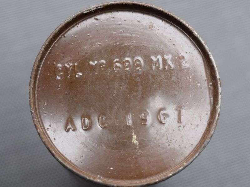 105) British Army 2 Inch Mortar Storage Container Dated 1967 — image 4