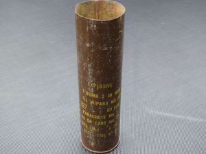 105) British Army 2 Inch Mortar Storage Container Dated 1967