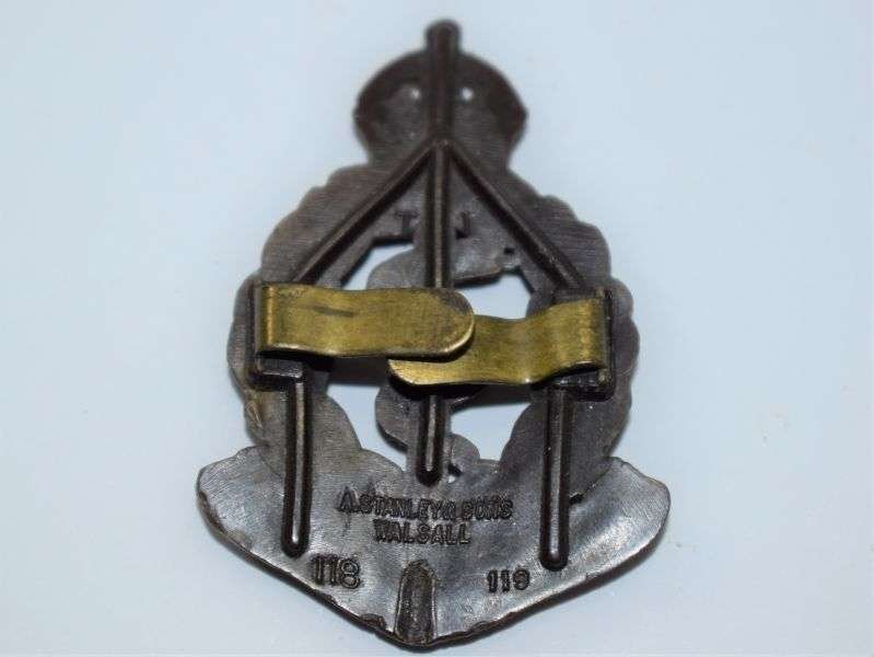 80) Good Original WW2 British RAMC Plastic Economy Cap Badge — image 2