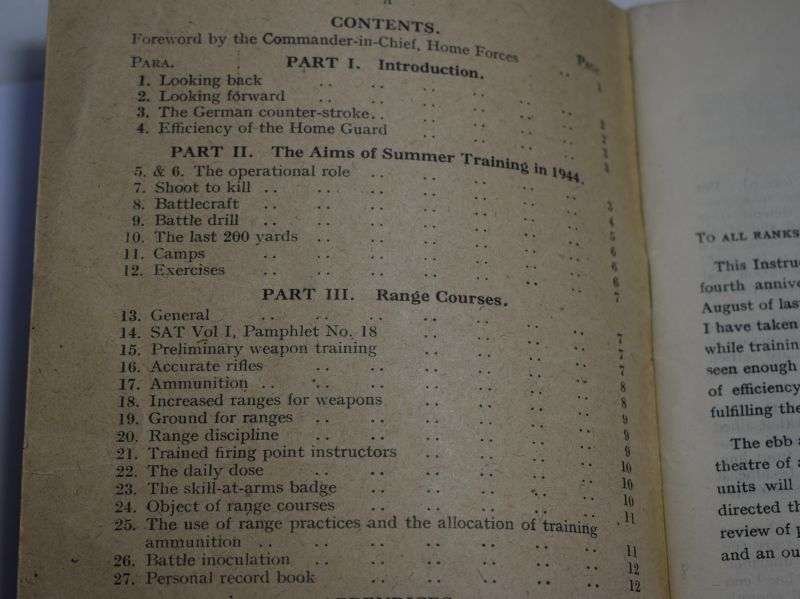46) Original WW2 Home Guard Instruction No 64 Notes on Summer Training 1944 & Revised Range Courses — image 4