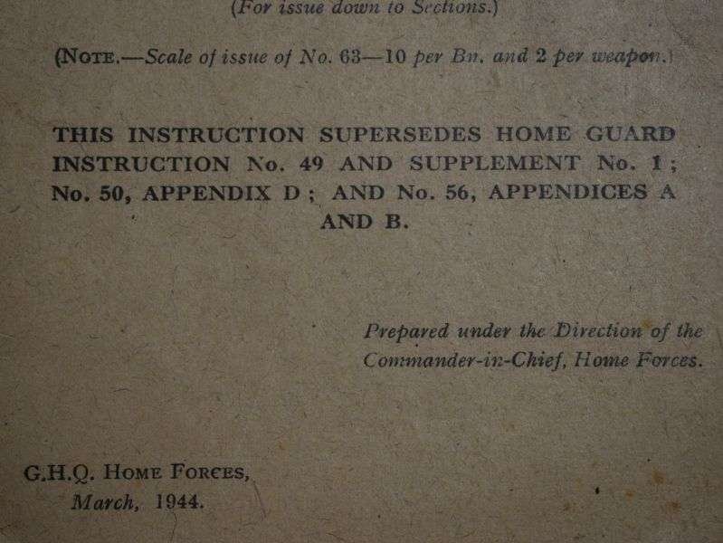 46) Original WW2 Home Guard Instruction No 64 Notes on Summer Training 1944 & Revised Range Courses — image 5