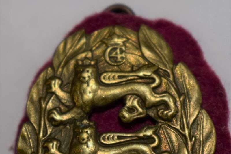 149) Original Early 19th Century Danish Army Badge Pre 1840 — image 5