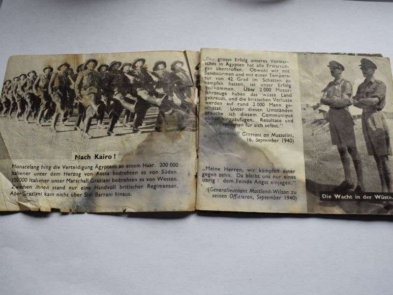 116) Tatty Damaged Early WW2 RAF Air Drop Booklet in German — image 9