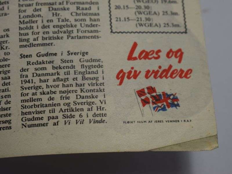 115) Original WW2 RAF Air Drop Booklet in Danish UD AT SE MED D.S.B. Dropped over Denmark 1944 — image 10