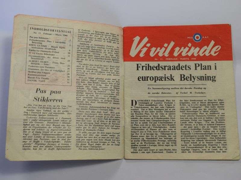 115) Original WW2 RAF Air Drop Booklet in Danish UD AT SE MED D.S.B. Dropped over Denmark 1944 — image 4