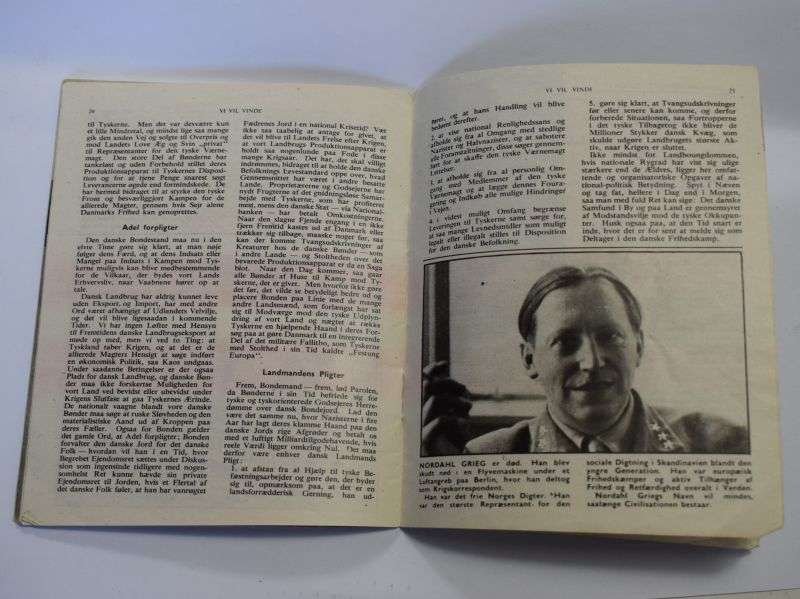 115) Original WW2 RAF Air Drop Booklet in Danish UD AT SE MED D.S.B. Dropped over Denmark 1944 — image 8