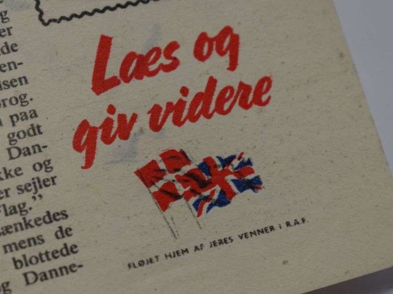 112) Original WW2 RAF Air Drop Booklet in Danish Dropped over Denmark 1944 — image 3