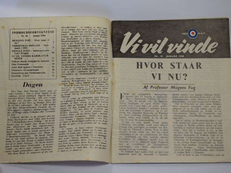 112) Original WW2 RAF Air Drop Booklet in Danish Dropped over Denmark 1944 — image 9