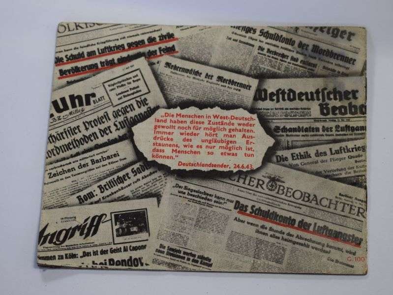 111) Original WW2 RAF Air Drop Booklet Totaler Krieg Dropped over Germany 1943 — image 2