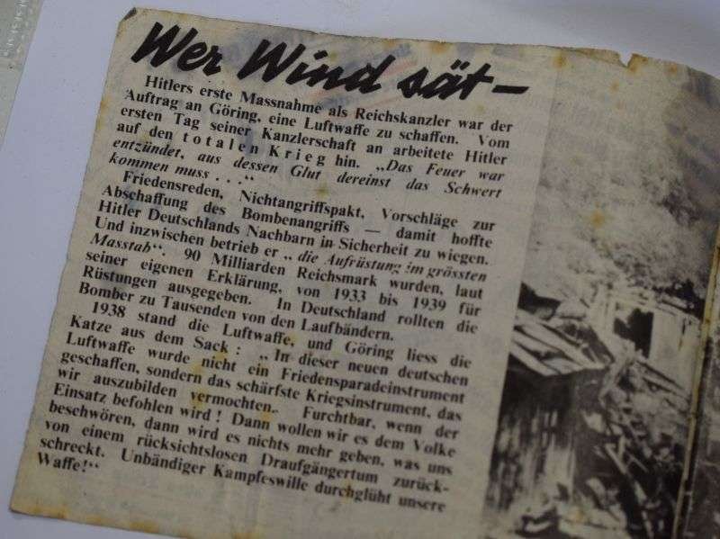 111) Original WW2 RAF Air Drop Booklet Totaler Krieg Dropped over Germany 1943 — image 9