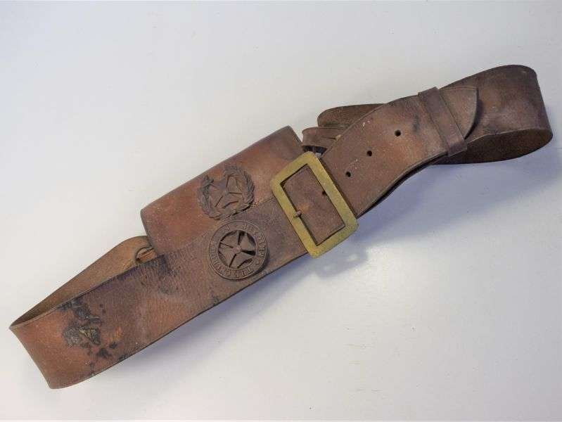 96) Excellent Original As Found Pre WW1 Church Lads Brigade Cross Belt & Pouch — image 5