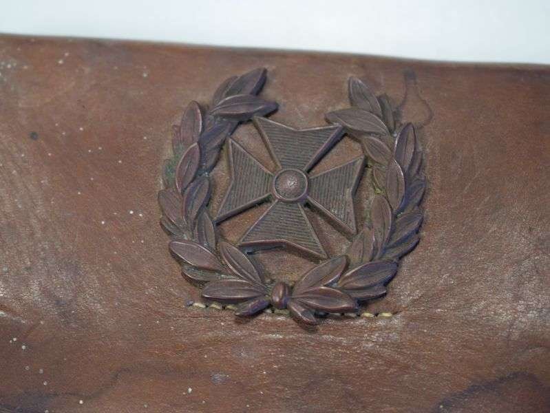 96) Excellent Original As Found Pre WW1 Church Lads Brigade Cross Belt & Pouch — image 8