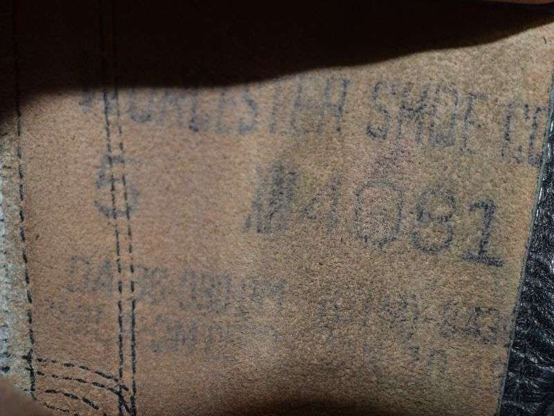 92) Unissued Early 1950s US Army High Black Boots 1st Issued In Vietnam — image 14