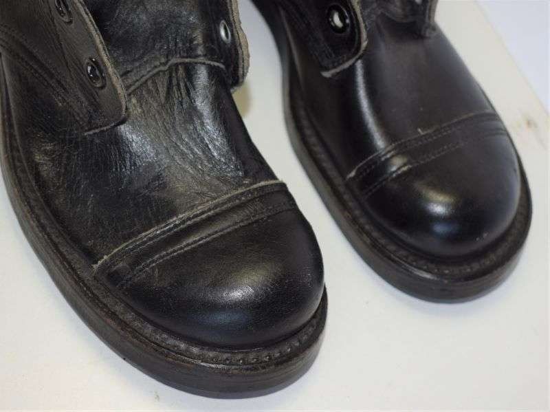 92) Unissued Early 1950s US Army High Black Boots 1st Issued In Vietnam — image 6