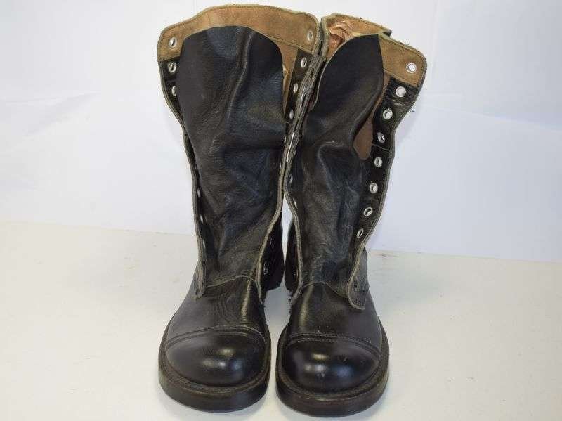 92) Unissued Early 1950s US Army High Black Boots 1st Issued In Vietnam — image 9