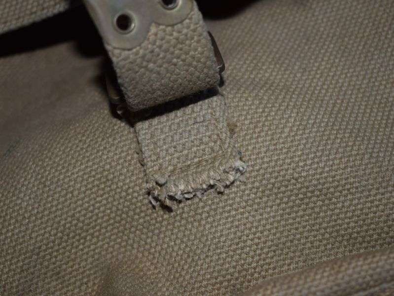 85) Good Clean WW2 Pattern Korean War Khaki Web Signals Satchel MECo 1953 — image 2