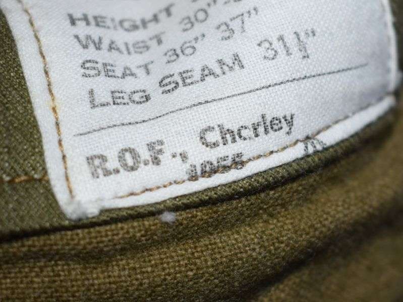 78) Good Original British Army 1949 Pattern Battledress Trousers 1955 — image 3