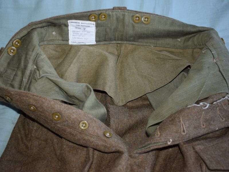 78) Good Original British Army 1949 Pattern Battledress Trousers 1955 — image 5