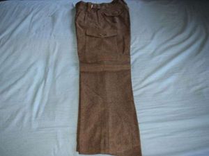 78) Good Original British Army 1949 Pattern Battledress Trousers 1955