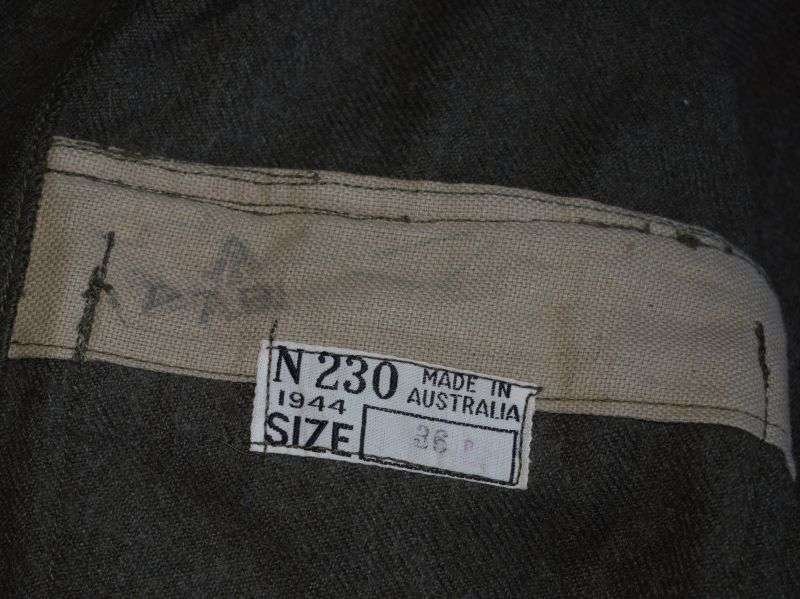71) Good Original Unissued Australian Made Battledress Blouse 1944 — image 9
