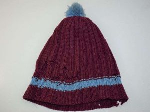 52) Tatty Worn & Damaged WW2-1950s Parachute Regiment Knitted Hat