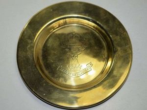 28) Excellent Solid Brass WW1 WW2 Gordon Highlanders Pin Tray