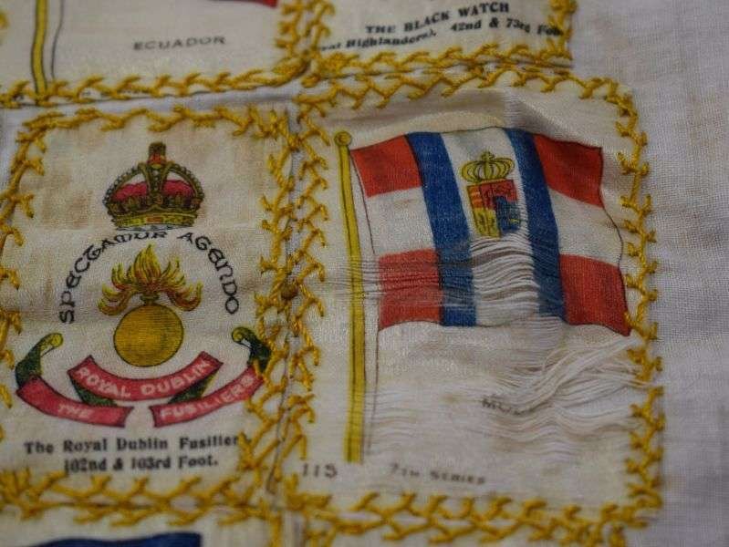 21) Patriotic WW1 Silk Cigarette Card Small Table Cloth? — image 4