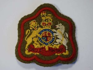 25) Post WW2 British Army Sleeve Badge Warrant Officer 1st …