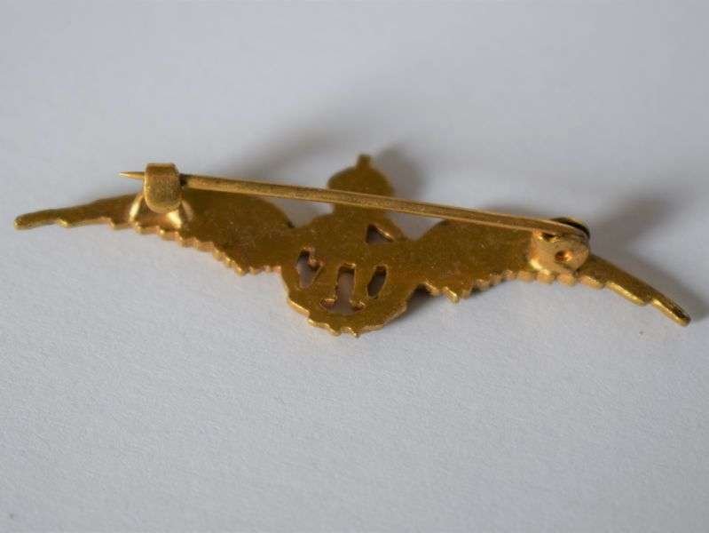 130) Excellent Early Style1930s-WW2 RAF Wings Sweetheart Brooch — image 2