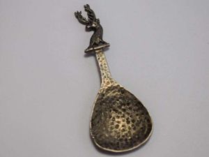 119) Vintage Scottish Regimens? Hammered Metal Spoon