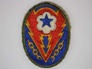 120) Good Original WW2 US Army ETO Cloth Badge